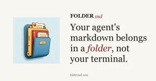 Markdown UI for Coding Agents